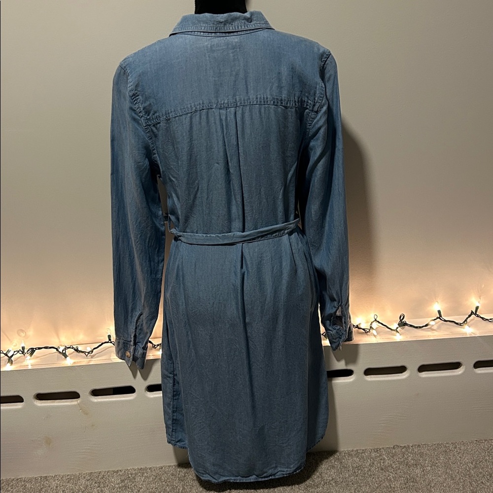 SO denim Long Sleeve Shirt Dress - Picture 3 of 7